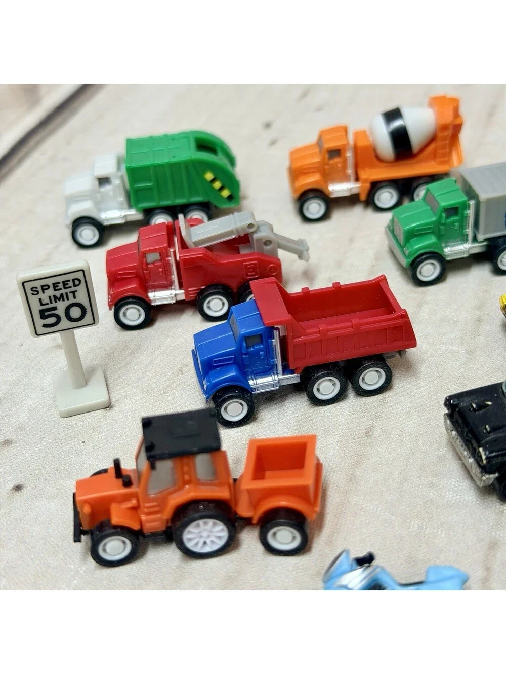 Vintage 90s Assorted Lot of 13 MICRO MACHINES & Road Signs